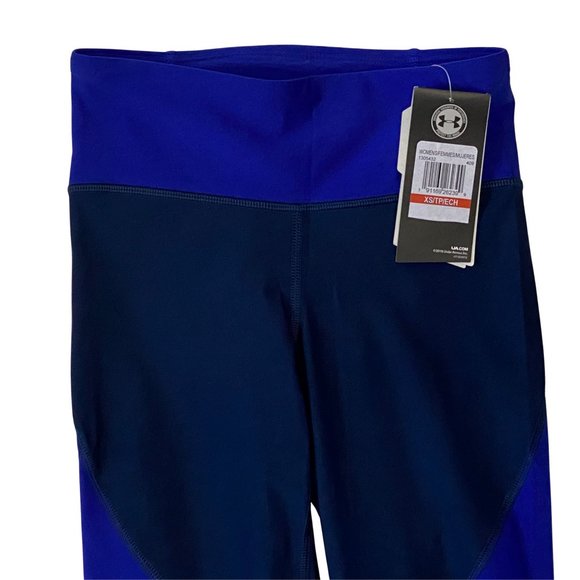 Under Armour Womens Workout Leggings - EXTRA SMALL Gym Leggings (2-Tone Blue) - Picture 8 of 10